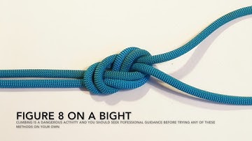 Climbing Knots: How to Tie a Figure 8 Knot on a Bight (Animated Tutorial)