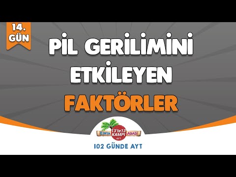 📌14.GÜN | Pil Gerilimini Etkileyen Faktörler🤓 Kimya Adası #aytkimya