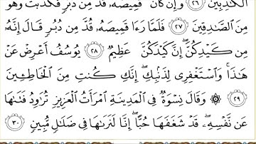 سورة يوسف مكتوبه / سعود الشريم
