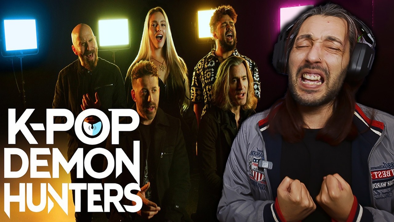 Реакция на попурри из песен K-POP группы Demon Hunters | VoicePlay и Грейс Кинстлер