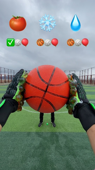 EXTREME DIY ASMR CATCH THE BALL AND BALLOON WITH MARBLE GOALKEEPER GLOVE🧤🏀#shorts #challenge #viral