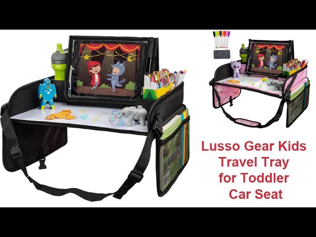 Lusso Gear | Kids Travel Activity Tray | for Car, Airplane, Booster SE