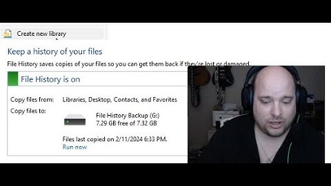 Add Folder to File History Windows 11