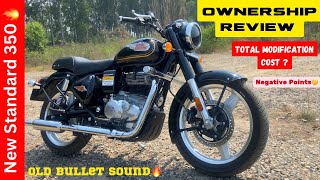 New Bullet 350 लेनी Chaiye Ya Nahi🤔||Ownership Review|| Total Modification Cost🔥||