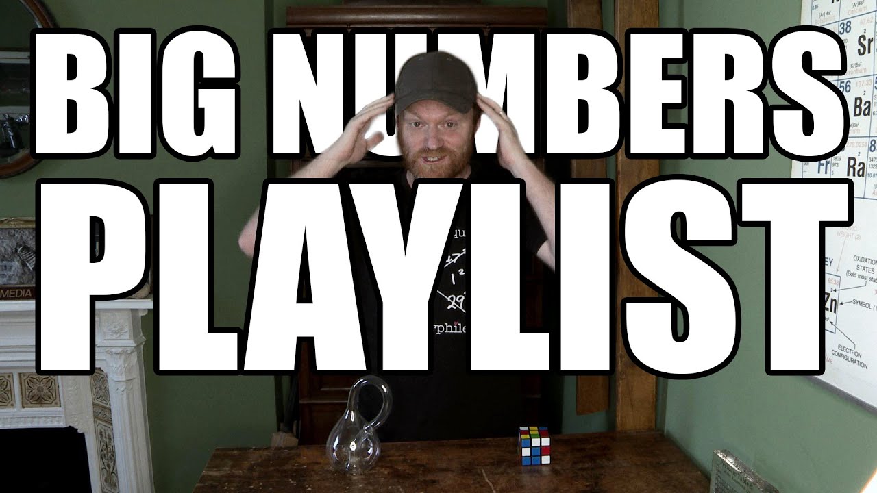 Introducing the Big Numbers Playlist - Brady Haran from Numberphile introducing a Big Numbers Playlist on YouTube.