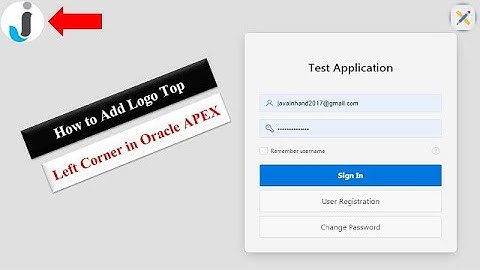 Oracle APEX Tutorial-How to Add Logo Top Left Corner in Oracle APEX || Javainhand Tutorial