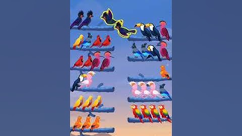 Bird sort color puzzle - 🦆🐥🐦 All Levels & Challenges (Mobile Gameplay)