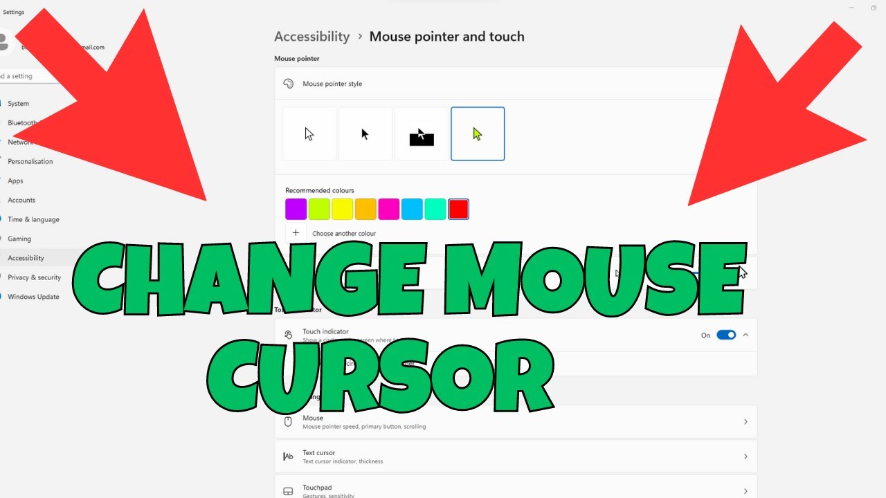 How to Change Your Mouse Cursor on Windows 11 Tutorial - YouTube