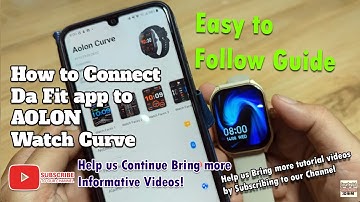 AOLON Curve Smartwatch Setup on Android Phone