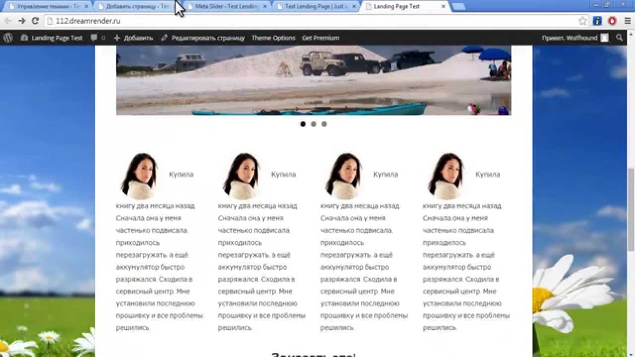 Landing page на wordpress отзывы Landing page на wordpress отзывы