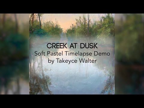 Pastel Demonstration: Creek By Dusk By Takeyce Walter