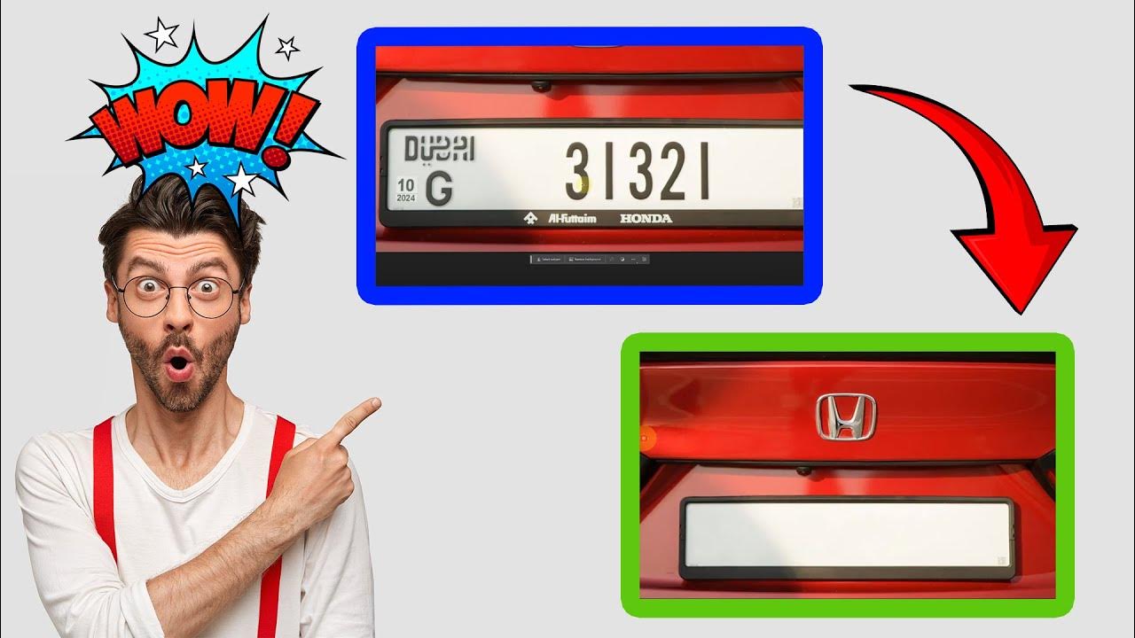 how-to-remove-number-from-car-number-plate-youtube