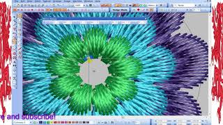 How to use  Mirror Merge  make Flower leaf wilcom E2? Wealth