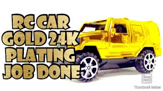 RC CAR JEEP 4x4 GOLD PLATING