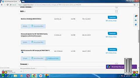 hp desktop 7800 bios update