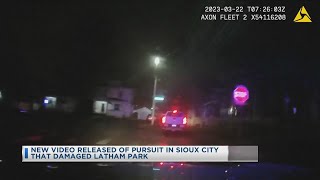 New Video Released Of Pursuit In Sioux City That Damaged Latham Park
