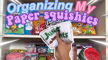 ORGANIZING ALL OF MY PAPER SQUISHIES! - new organizer-💕