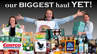 Our BIGGEST Grocery Haul EVER! HUGE Stock Up! Aldi, Azure Standard, Costco | Large Family