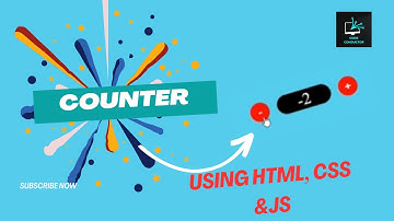 Counter Using HTML, CSS And JAVASCRIPT #html #css #javascript #tutorial #programminglanguage