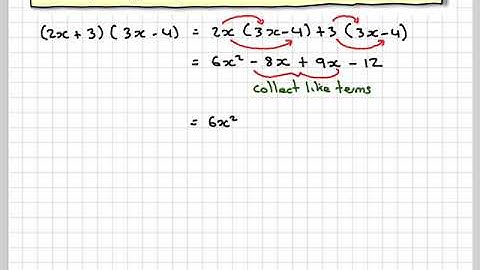 Expanding two linear brackets 01