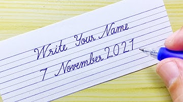 Write Your Name in cursive writing | 7 November 2021