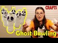 Make Your Own Set of Ghost Bowling Pins - Halloween Activity Idea