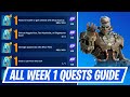Fortnite Complete Week 1 Quests - How to EASILY Complete Week 1 Challenges in Chapter 5 Season 3
