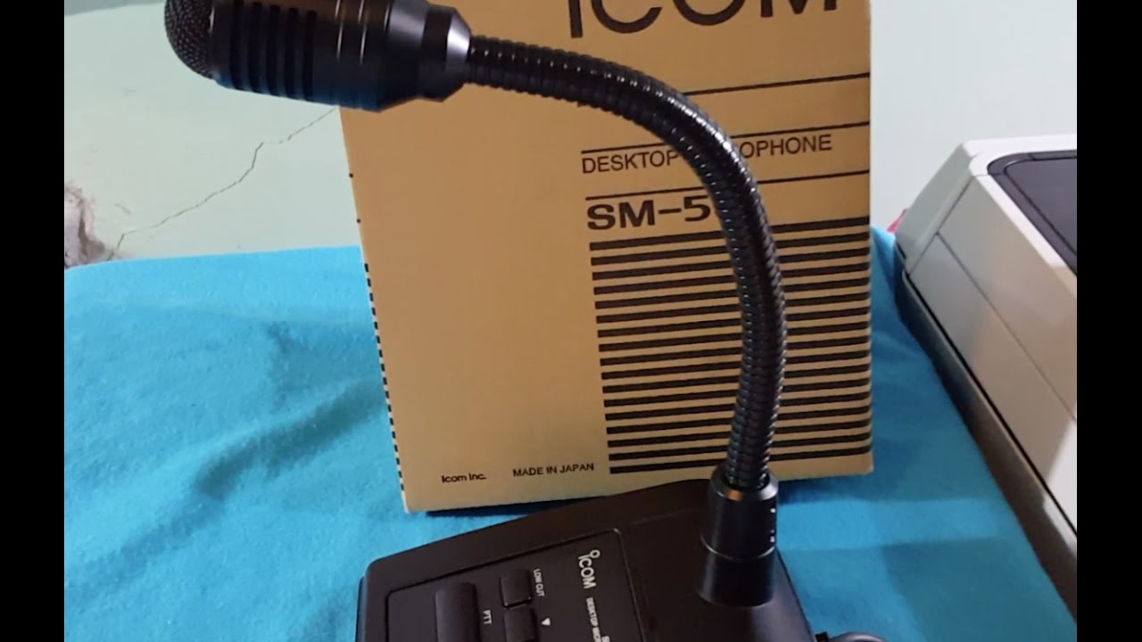 Icom Sm 50 Desk Mic Unboxing And Review Youtube