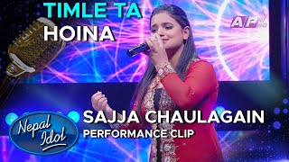 Timle Ta Hoina | Sajja Chaulagain | Coca-Cola Nepal Presents Nepal Idol Season 3 | AP1HD