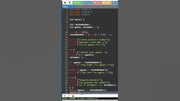 Guessing Game using C program
