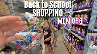 2nd, 4th, 5th grade! Back To School Supply Shopping Vlog I Mom of 6