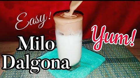 Easy way to make Milo Dalgona | No Mixer | Trending Dalgona | MCV