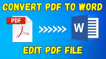 Edit PDF File in MS Word || Convert Pdf File To Editable  Word Document
