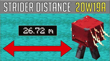 NEW STRIDER DISTANCE | Minecraft Snapshot 20w19a for Java Edition - Minecraft 1.16 Nether Update