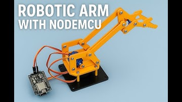 IoT Controlled 2 Axis Robotic Arm with NodeMCu | Robotic ARM Project | WiFi Controlled Robotic Arm