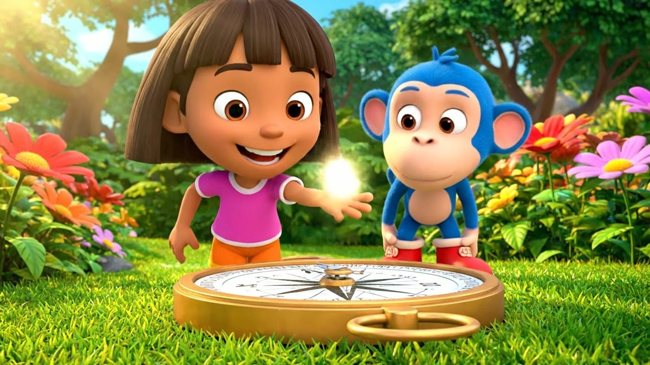 Compass Rhyme Dora the Explorer’s Compass Went Missing | Kids Songs & Nursery Rhymes ...