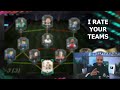 I RATE YOUR FUT TEAMS! 🔥 💯 - The black team - FIFA 21 Ultimate Team Squad Reviews