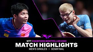 Lin Shidong vs Felix Lebrun | MS SF | WTT Champions Montpellier 2024