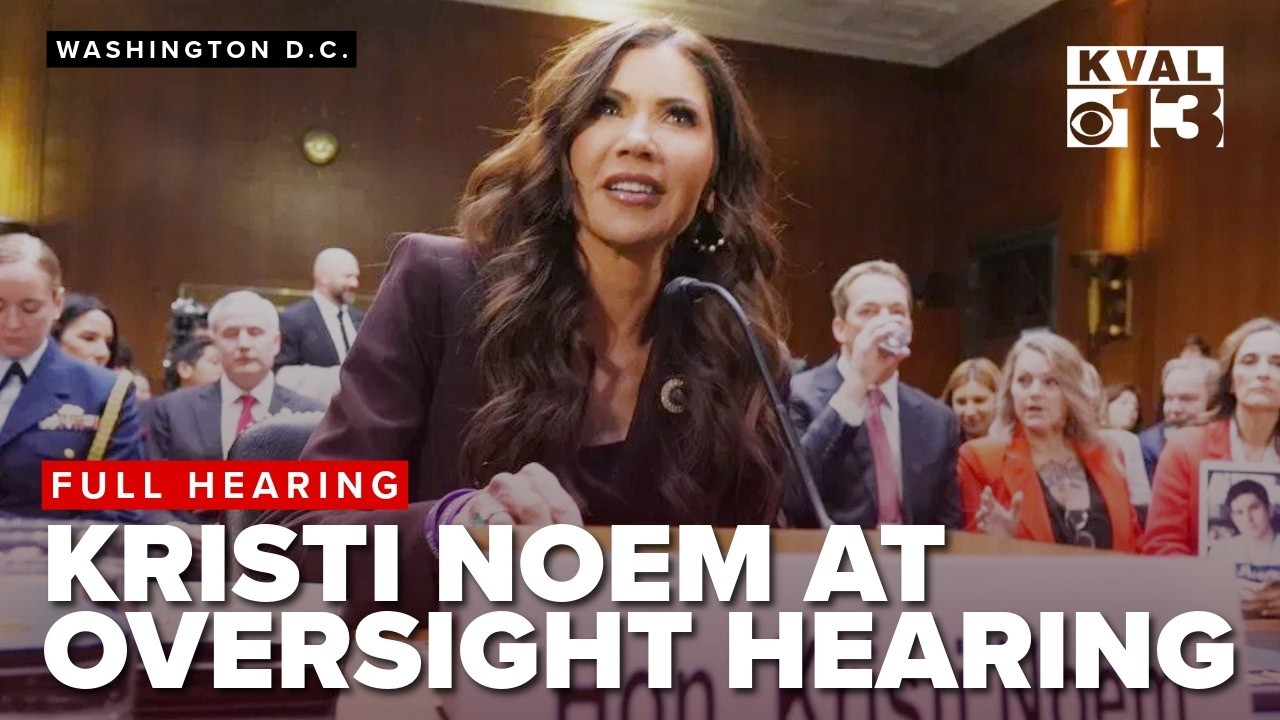 DHS Secretary Kristi Noem faces tough Senate Judiciary hearing over Minneapolis protester deaths