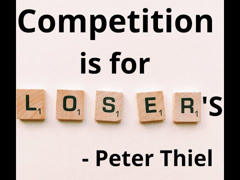 Peter Thiel Competition is for Losers | Stanford University CS 183B Autumn Quarter 2014/2015