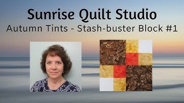 Autumn Tints - Stash-buster Block 1