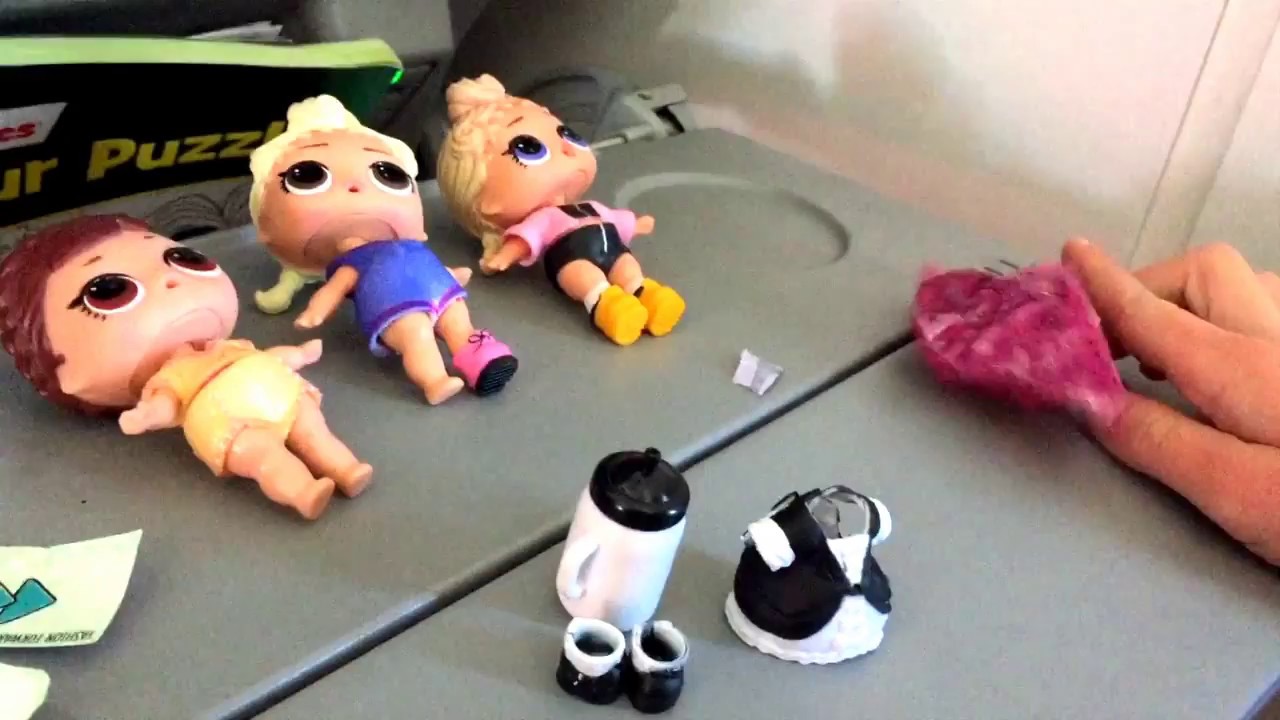 Opening LOL Dolls Surprises on a Plane (First Time) YouTube