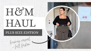 H&M FIRST IMPRESSIONS | PLUS SIZE | FALL FASHION + BUSINESS CASUAL | SIZE 20