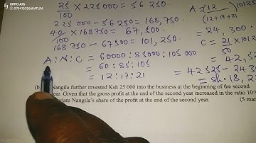 MATHS PAPER 1: RATIOS, RATES AND PROPORTIONS. KCSE 2016 NO 18.