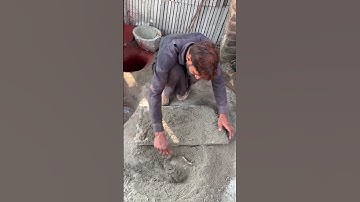 How Red Cement Tuff Tiles Are Made by a Skilled Worker! #shorts