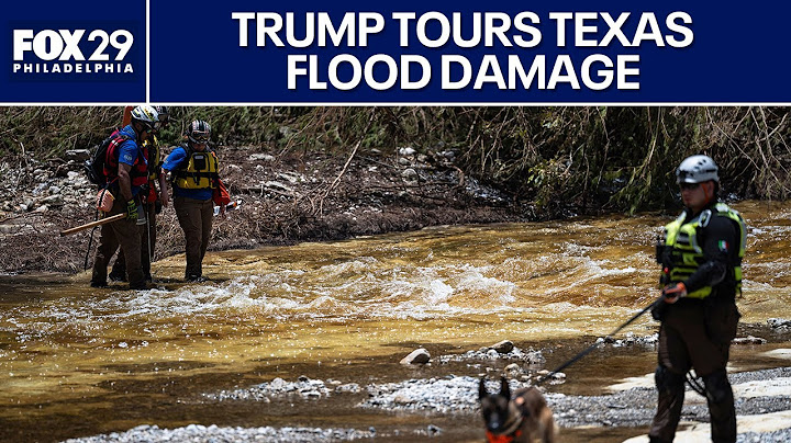 🔴 President Trump tours flood damage in Texas
