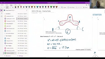 Edexcel iGCSE Maths | Sine and Cosine Rule | Paper 1H Higher Tier - January 2019 | MathsWithDan