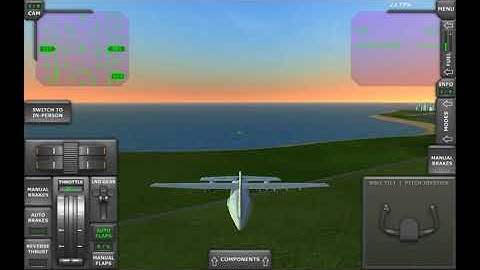 How to land on water||Turboprop flight simulator