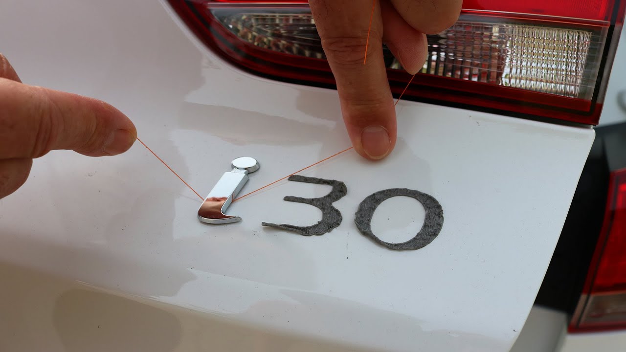 Hyundai i30 - Emblems Removal - YouTube
