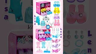 Lisa or Lena 🎉Cinderella Costume Kawaii 👛 #lisa #lena #lisaorlena #viral #kawaii